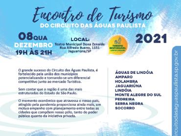 Circuito das Águas Paulista promove Encontro de Turismo